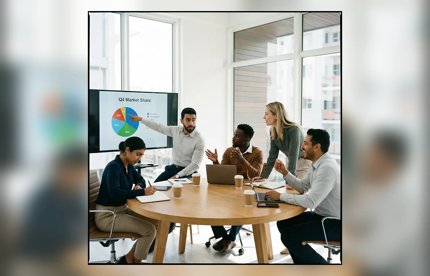 Symbolische Darstellung einer organisierten Immobilien- oder Arbeitssituation.